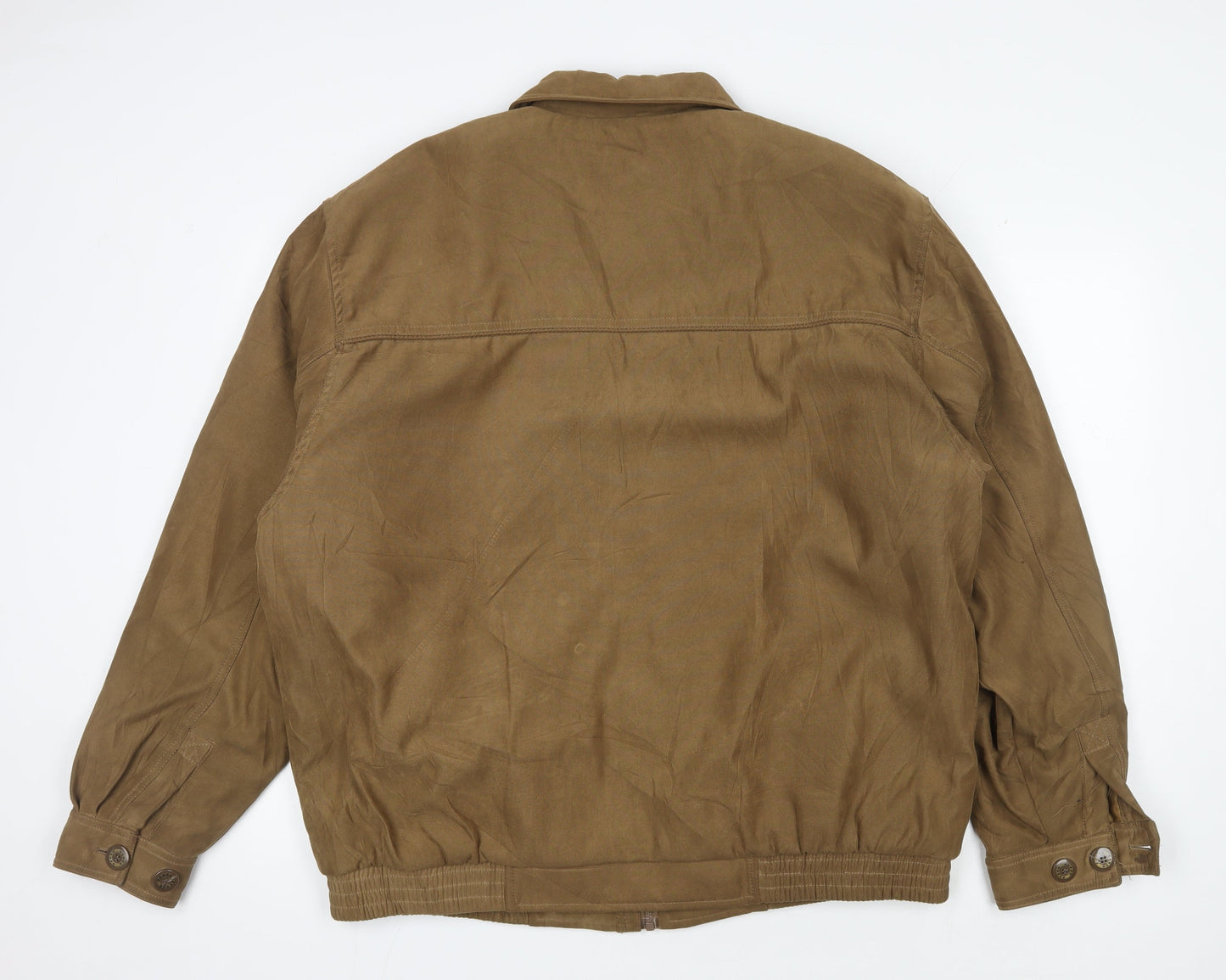 Saxon Men's Brown Bomber Jacket XL - Casual Style