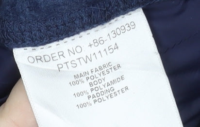Peter Storm Women's Blue Quilted Jacket - Size 10