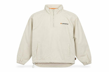 Front view of Umbro boys’ beige pullover hoodie, size 6-7, years
