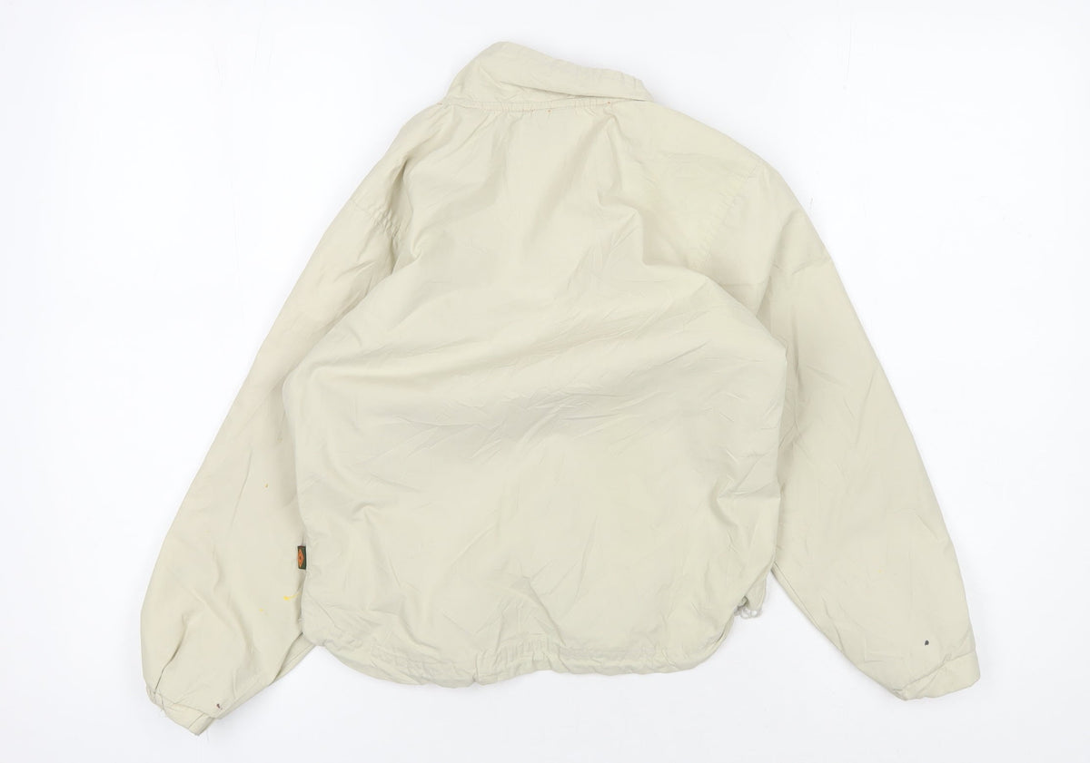 Back view of Umbro boys’ beige pullover hoodie, size 6-7, years