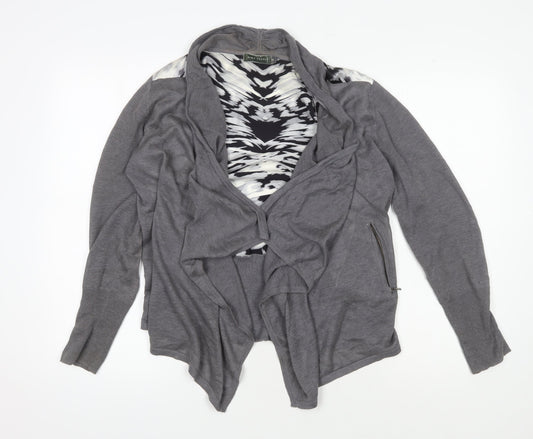 Mint Velvet Women's Grey Cardigan Long Sleeve Knit