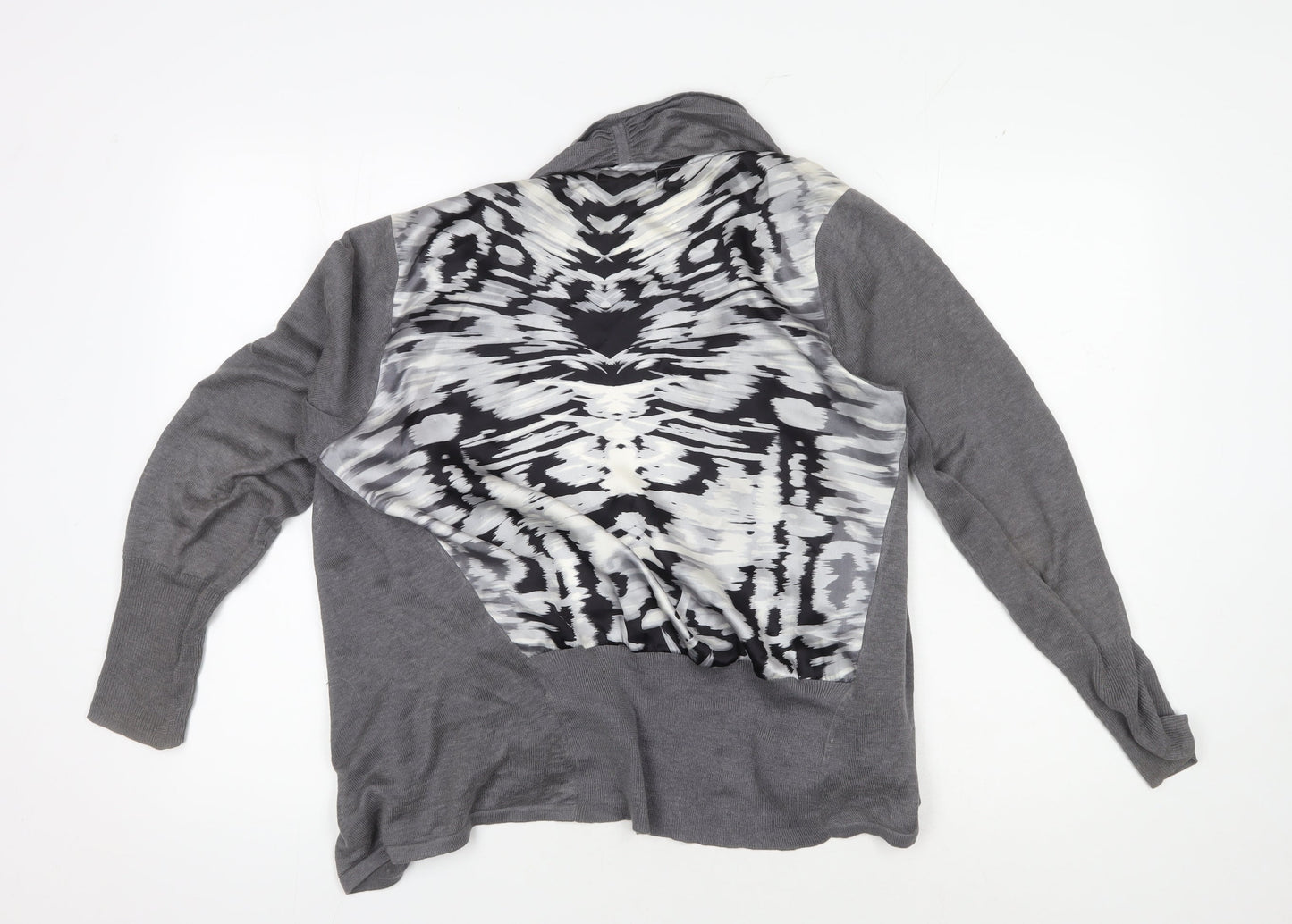 Mint Velvet Women's Grey Cardigan Long Sleeve Knit