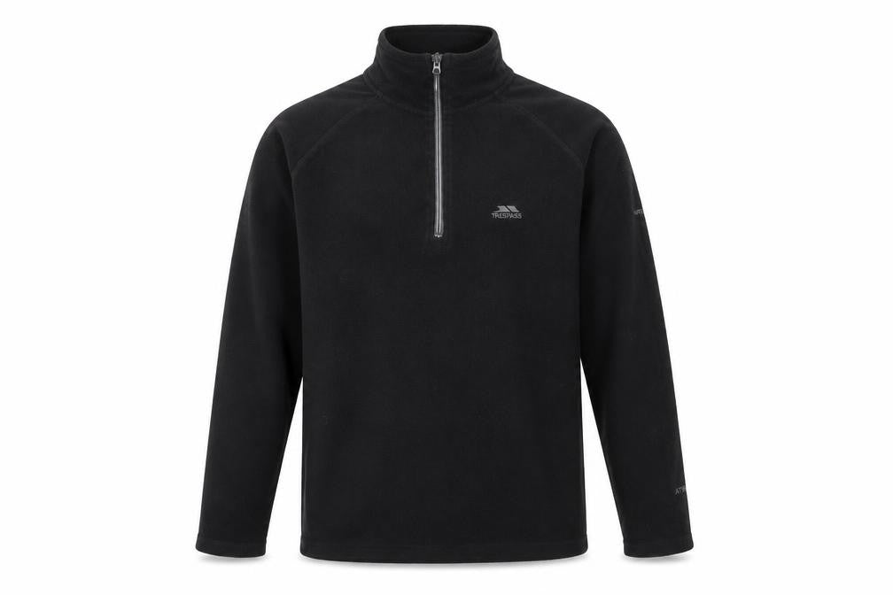 Trespass Black 1/2 Zip Fleece Sweatshirt XS Men