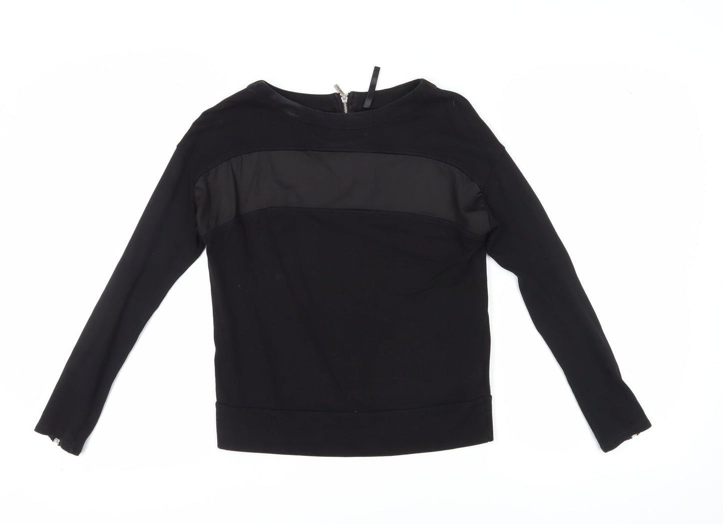 Karen Millen Women's Black Long Sleeve Blouse Size 8