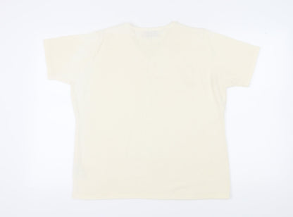 Back view of Honor Millburn Women's Ivory V-Neck jumper XL