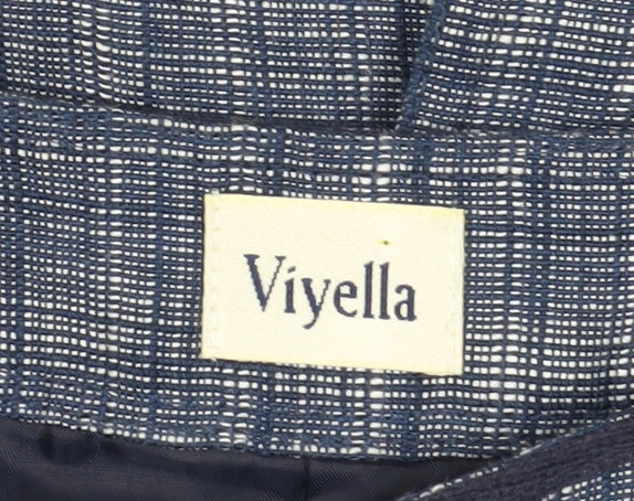 Viyella Women's Blue Midi Pencil Skirt, Size 12