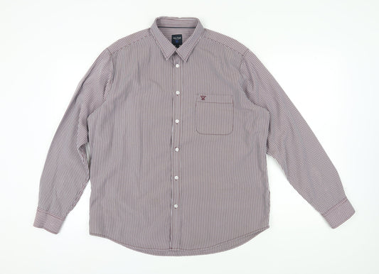 James Pringle Men's Multicoloured Striped Shirt L