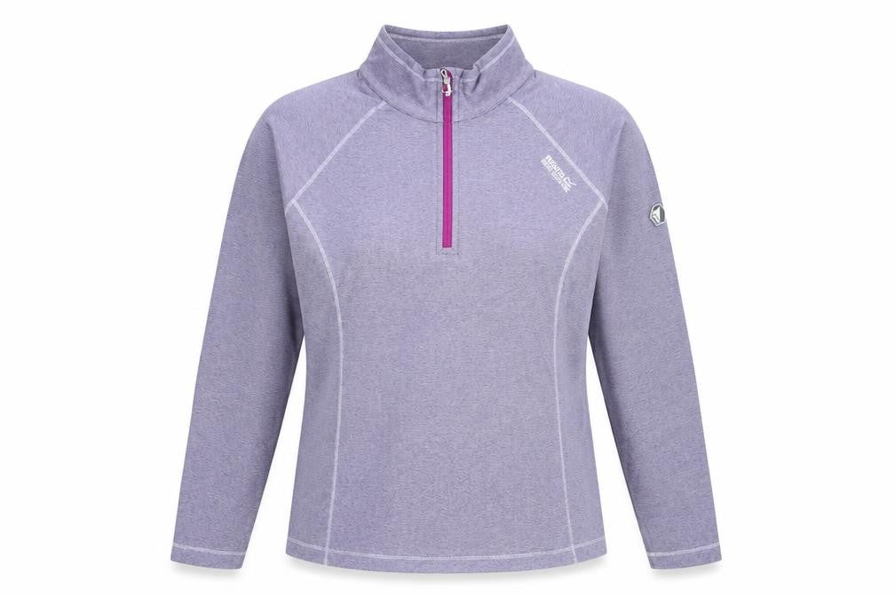 Regatta Women's Purple 1/4 Zip High Neck Sweatshirt Size 10