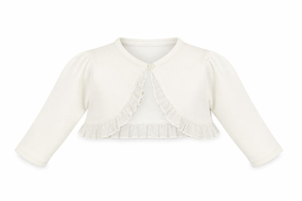 Jasper Conran Girls White Shrug 12-18 Months