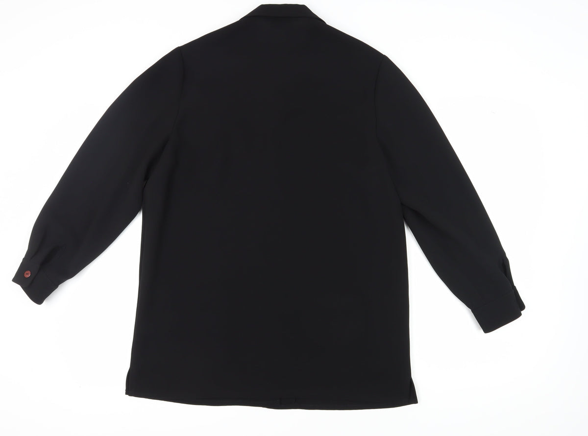 Viyella Women's Black Blazer, UK 14, Mid-Length, Elegant