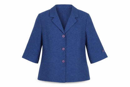 Eastex Women's Blue Three-Button Blazer - Size 14