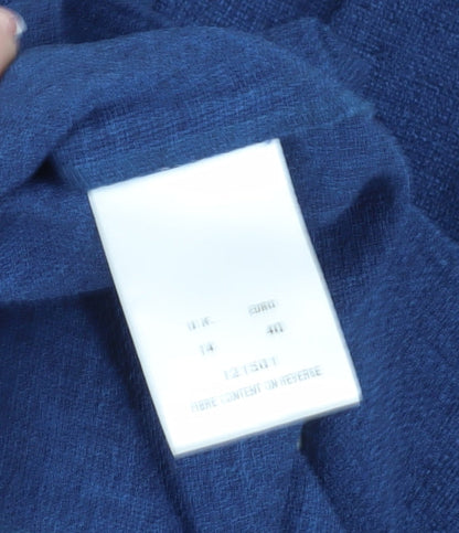 Eastex Women's Blue Three-Button Blazer - Size 14