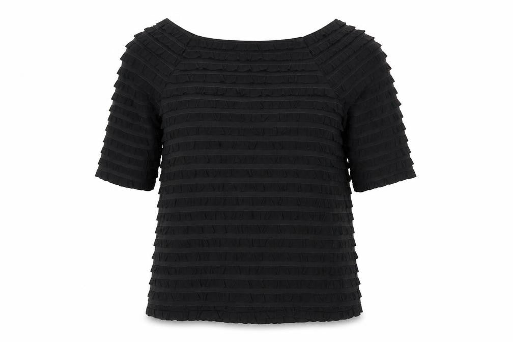 Alexon Women's Black Boat Neck 3/4 Sleeve Blouse