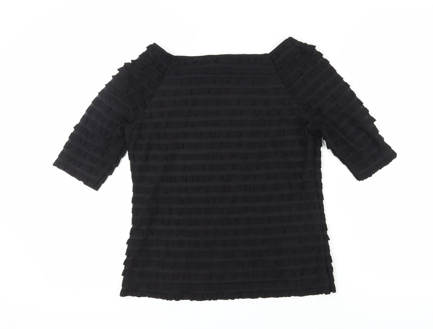 Alexon Women's Black Boat Neck 3/4 Sleeve Blouse