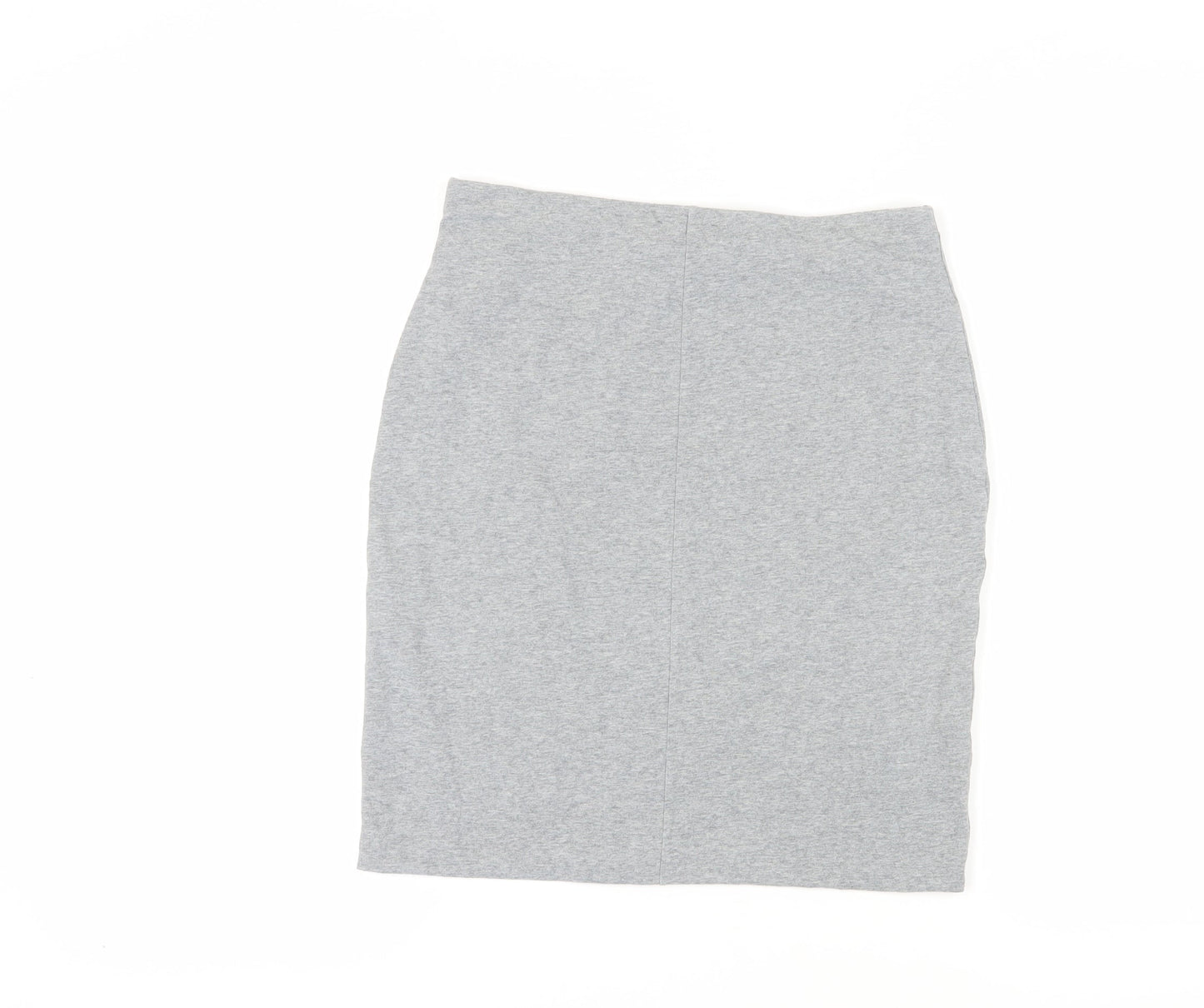 Whistles Women's Grey Pencil Skirt, Size 10, Stretch Cotton