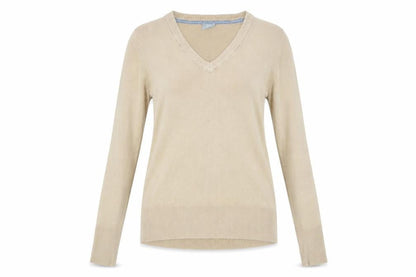 Trespass Women's Beige V-Neck Pullover Jumper M