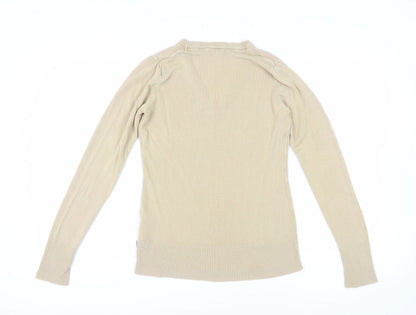 Trespass Women's Beige V-Neck Pullover Jumper M