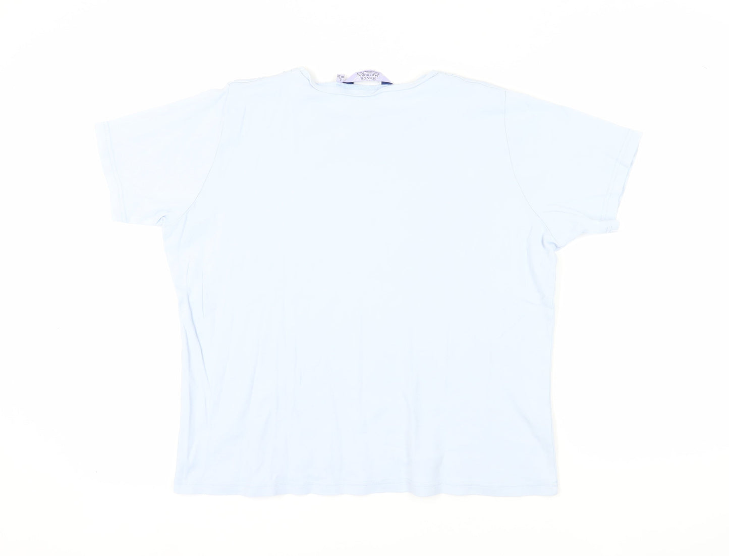 Honor Millburn Women's Blue Embroidered T-Shirt, Size 18-20