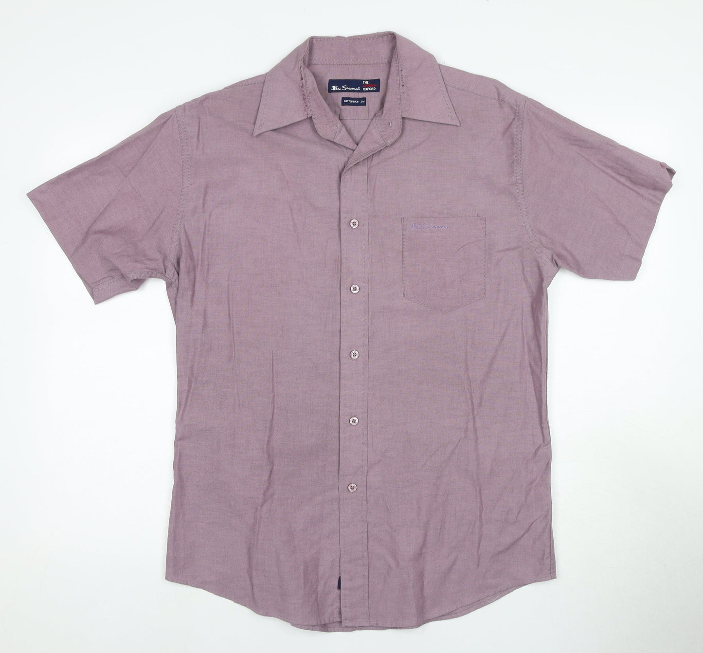 Ben Sherman Men's Purple Button-Up Shirt M