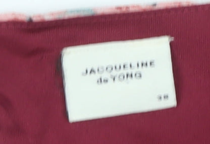 Close-up detail of Jacqueline de Yong Floral Blouse Multicoloured, size 10