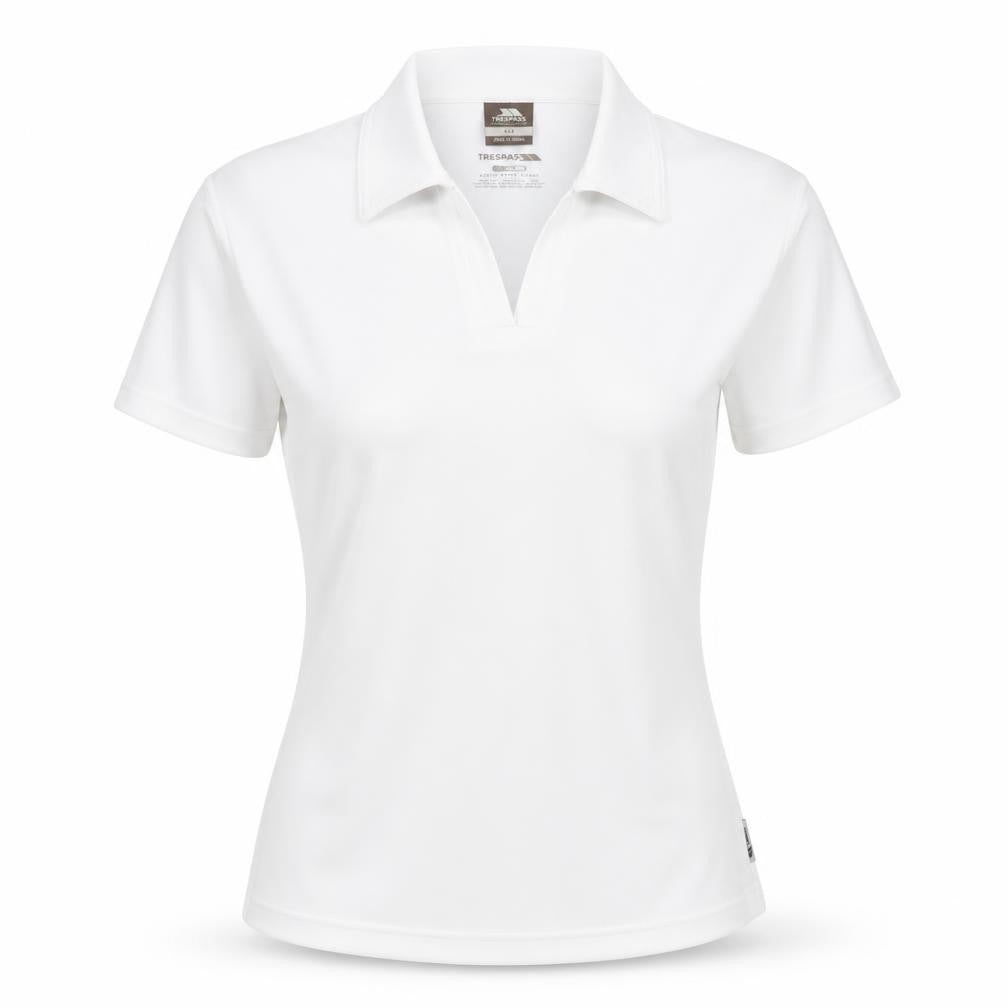 Trespass Women's White Polo Shirt XL Quick Dry