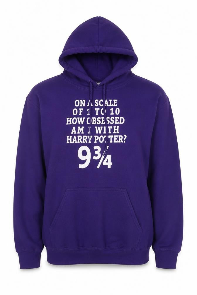 Gildan Unisex Purple Harry Potter Hoodie M