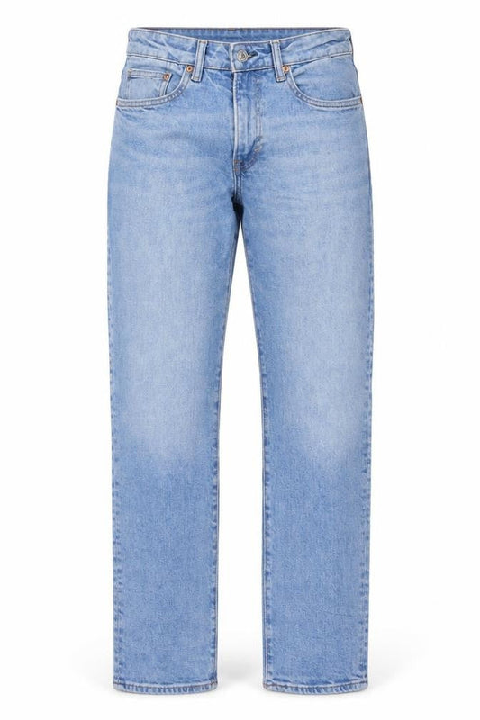 H&M Men's Blue Slim Straight Jeans, Size 8, Light Wash