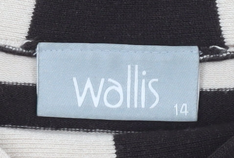 Wallis Women's Striped Boat Neck T-Shirt, Size 14