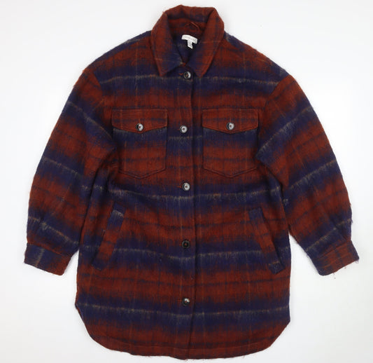 Topshop Women's Multicoloured Striped Jacket M