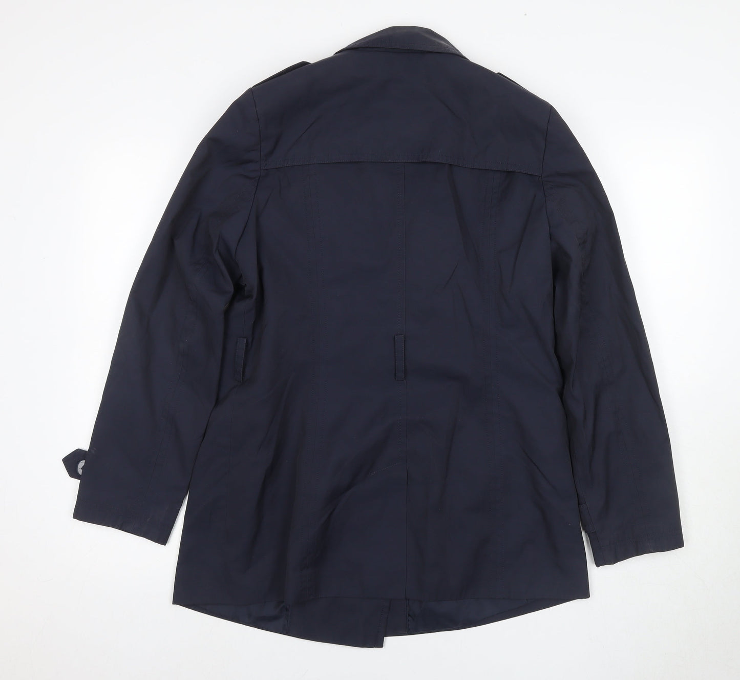 John Lewis Women's Blue Trench Coat Size 14