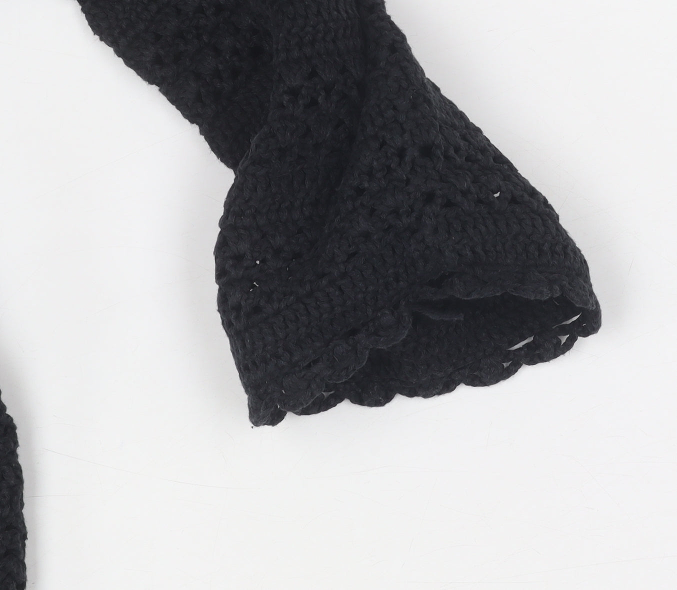 Next Women's Black Crochet Pullover, Size 8