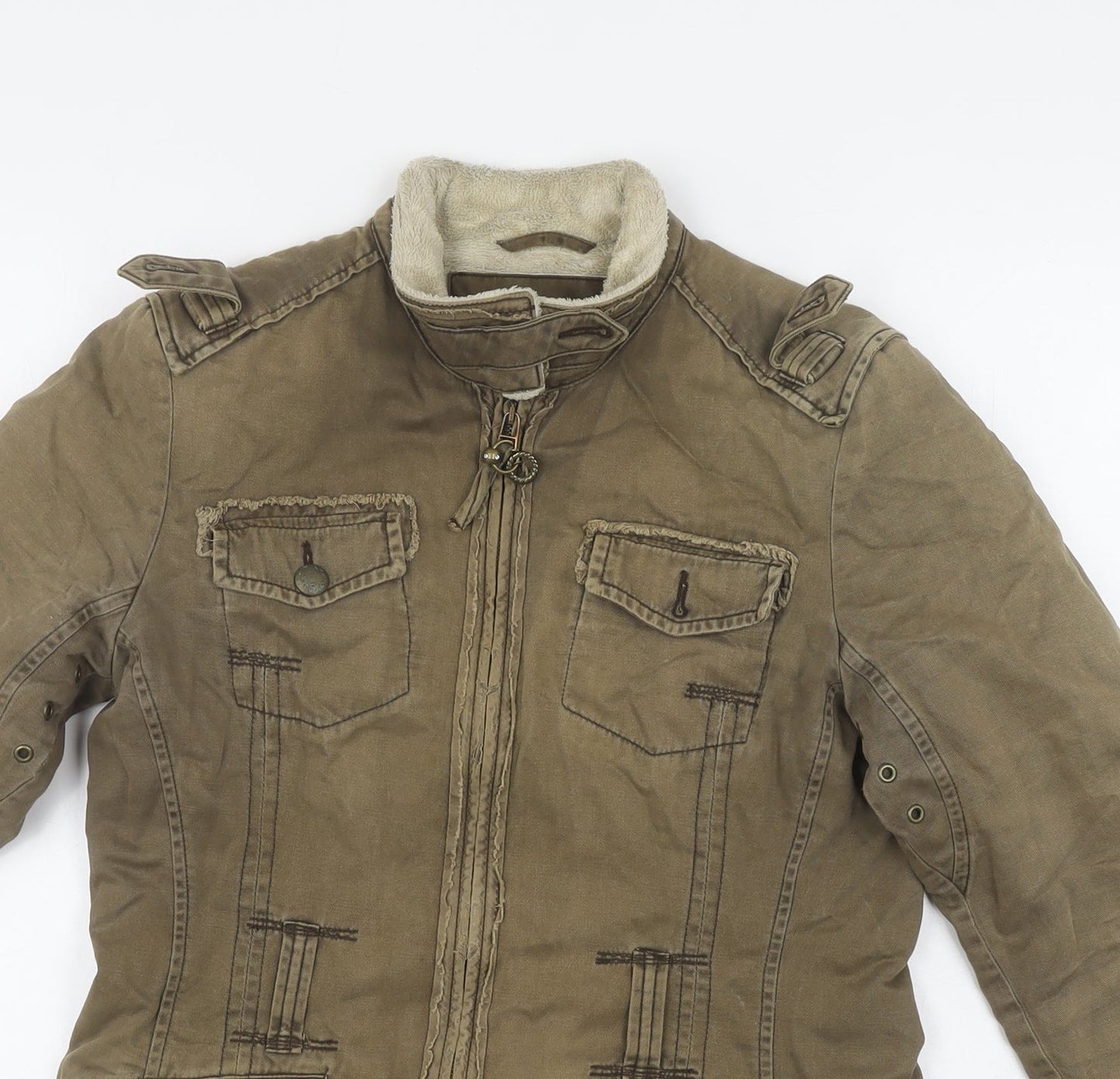 Next Women's Brown Military Jacket Size 12