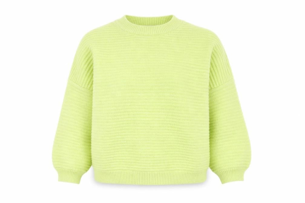 MNG Women's Green Pullover Jumper, Mock Neck, Relaxed Fit M