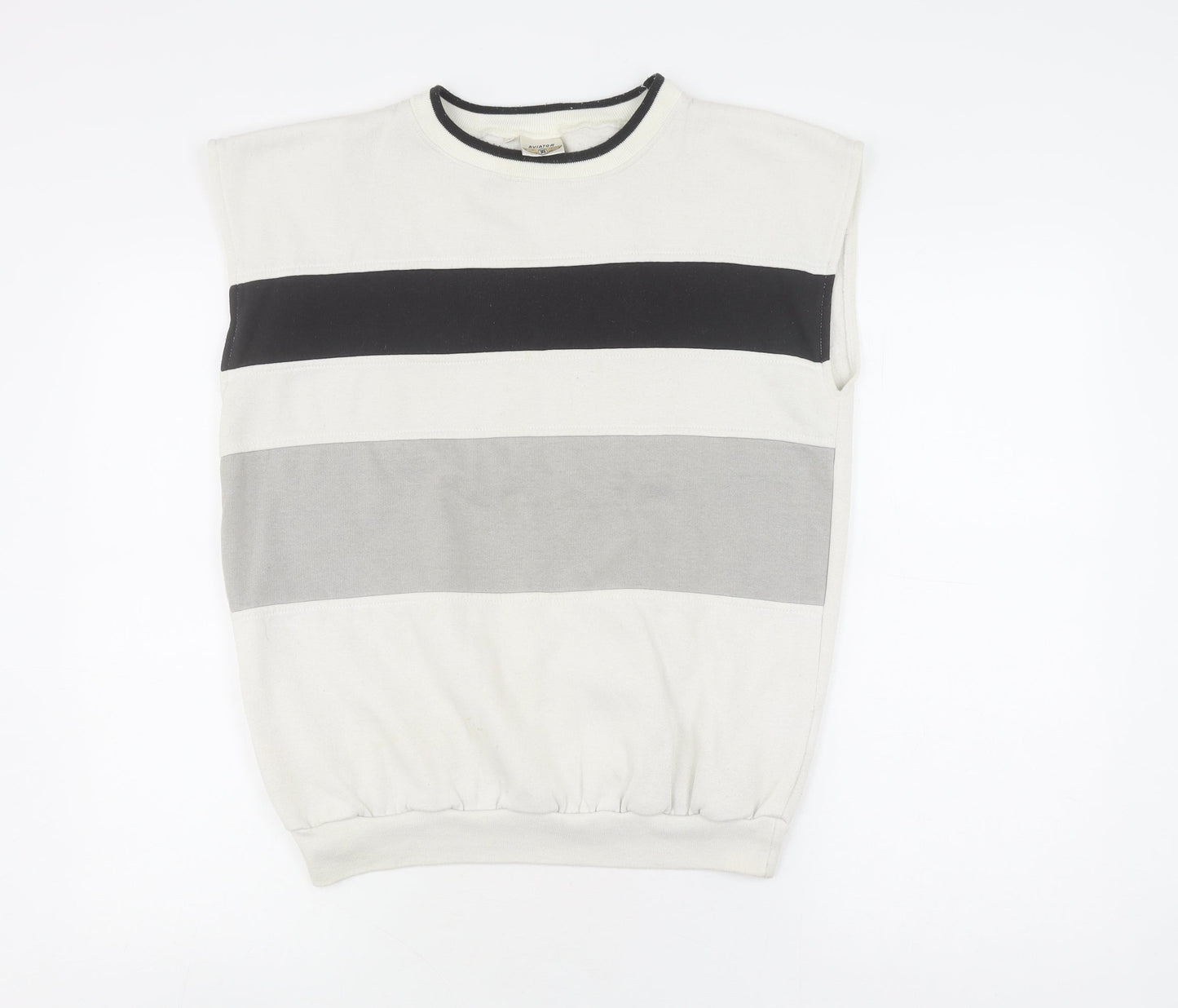 Aviator Men's Multicoloured Striped Vest M