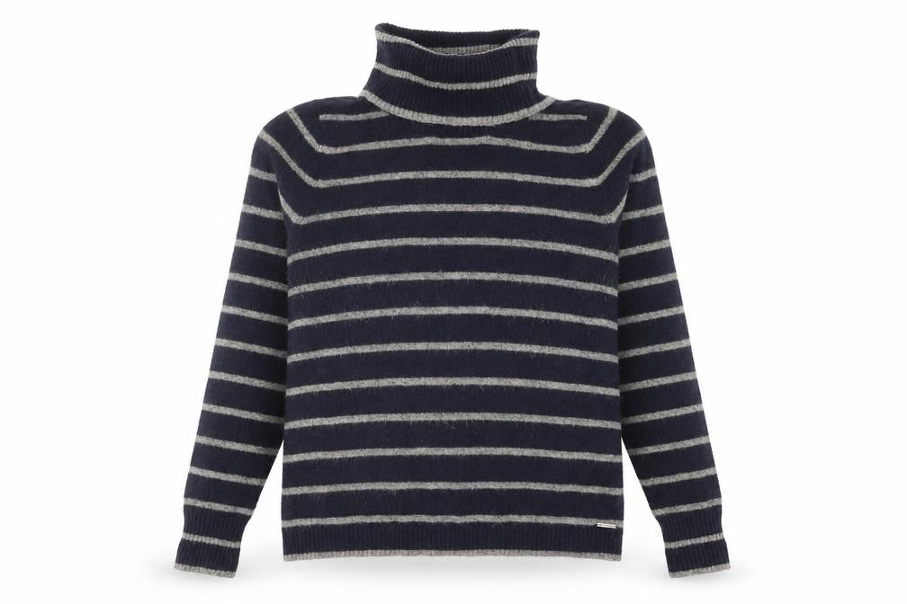 Crew Clothing Co. Women's Blue Roll Neck Pullover Jumper Size 14