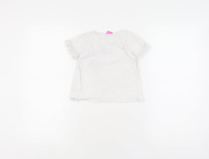 Back view of Disney girls’ white minnie mouse t-shirt 5-6 years