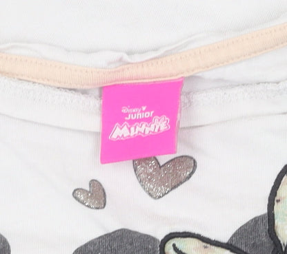 Additional view of Disney girls’ white minnie mouse t-shirt 5-6 years