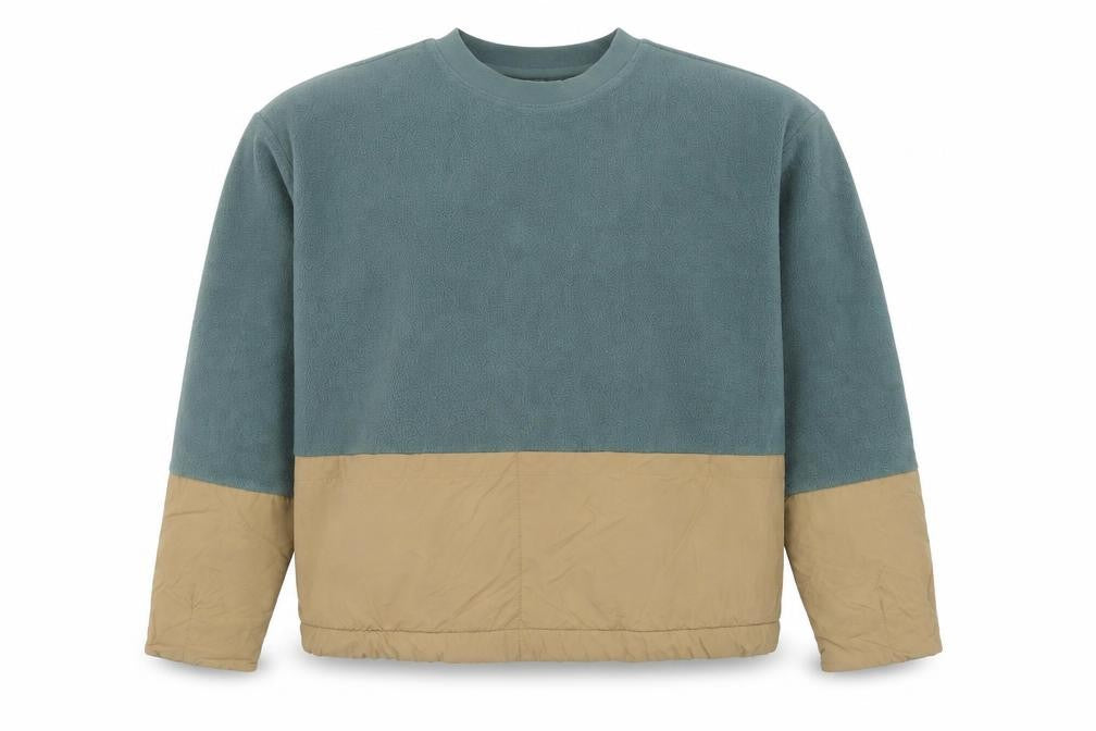 H&M Unisex Green Beige Sweatshirt XS Pullover