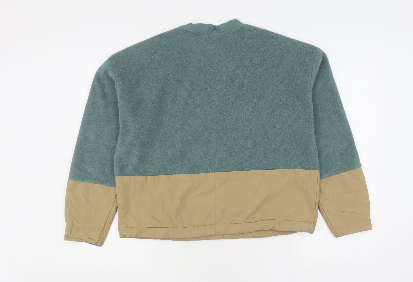 H&M Unisex Green Beige Sweatshirt XS Pullover