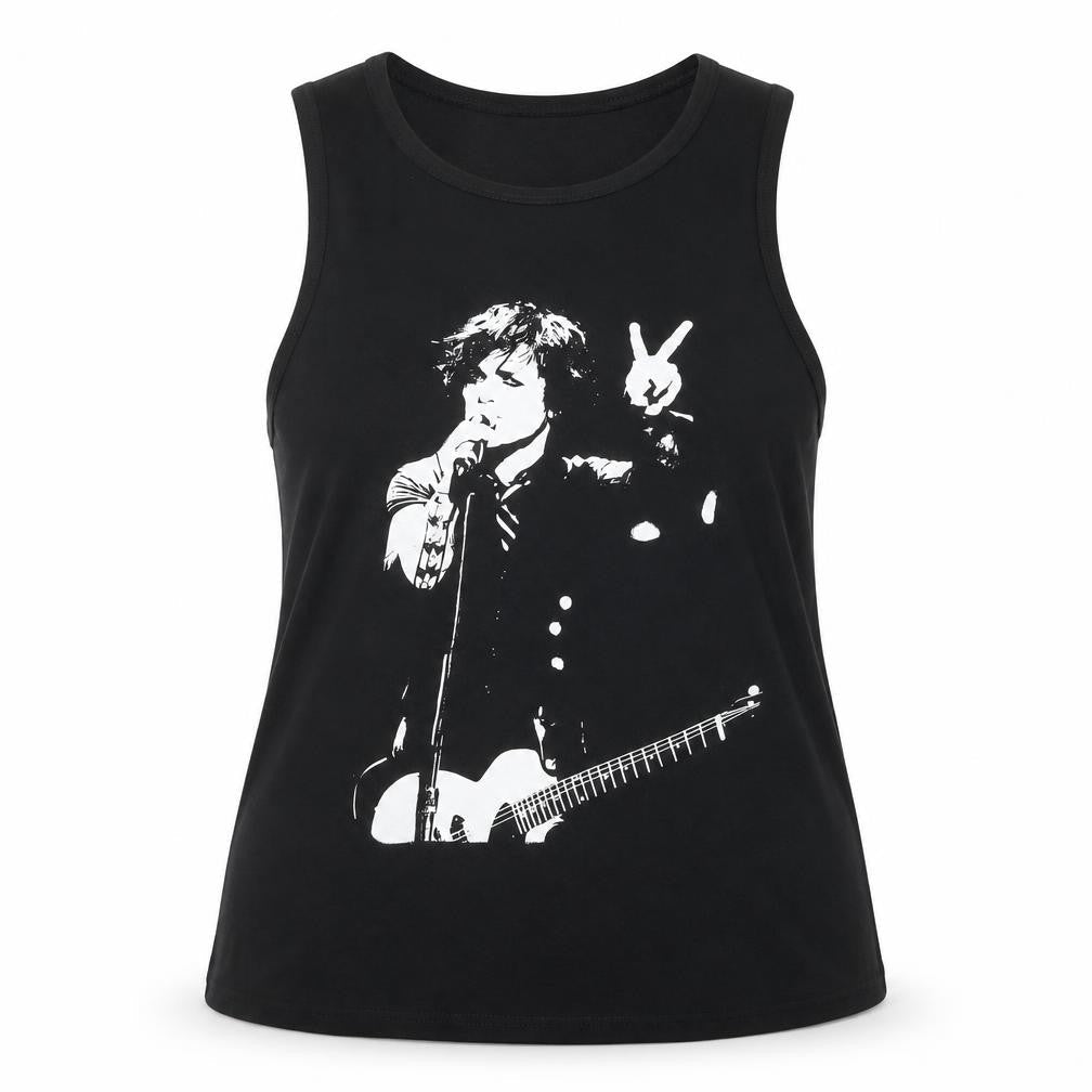 Death Kitty Unisex Black Cotton Tank, Size 18, New