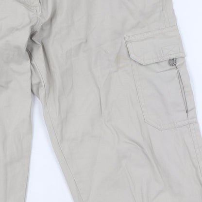Peter Womens Storm Beige Cargo Trousers ’s Size 14