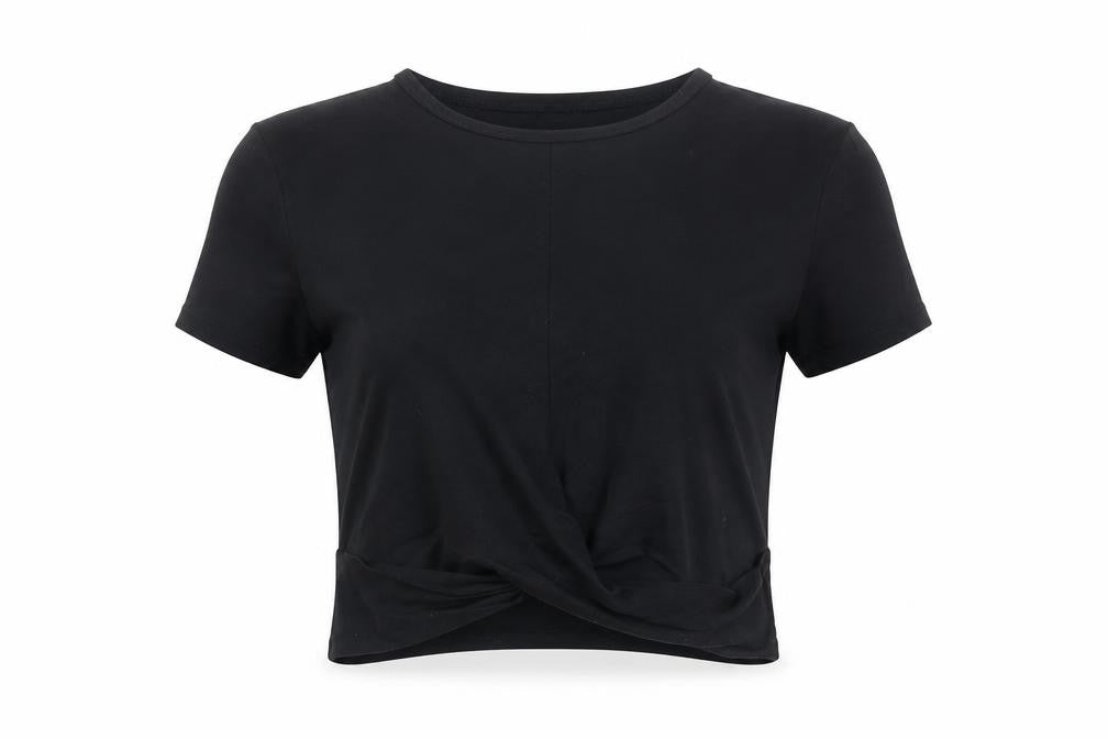 Myprotein Women's Black Slim Fit T-Shirt, Size S, Gym Wear