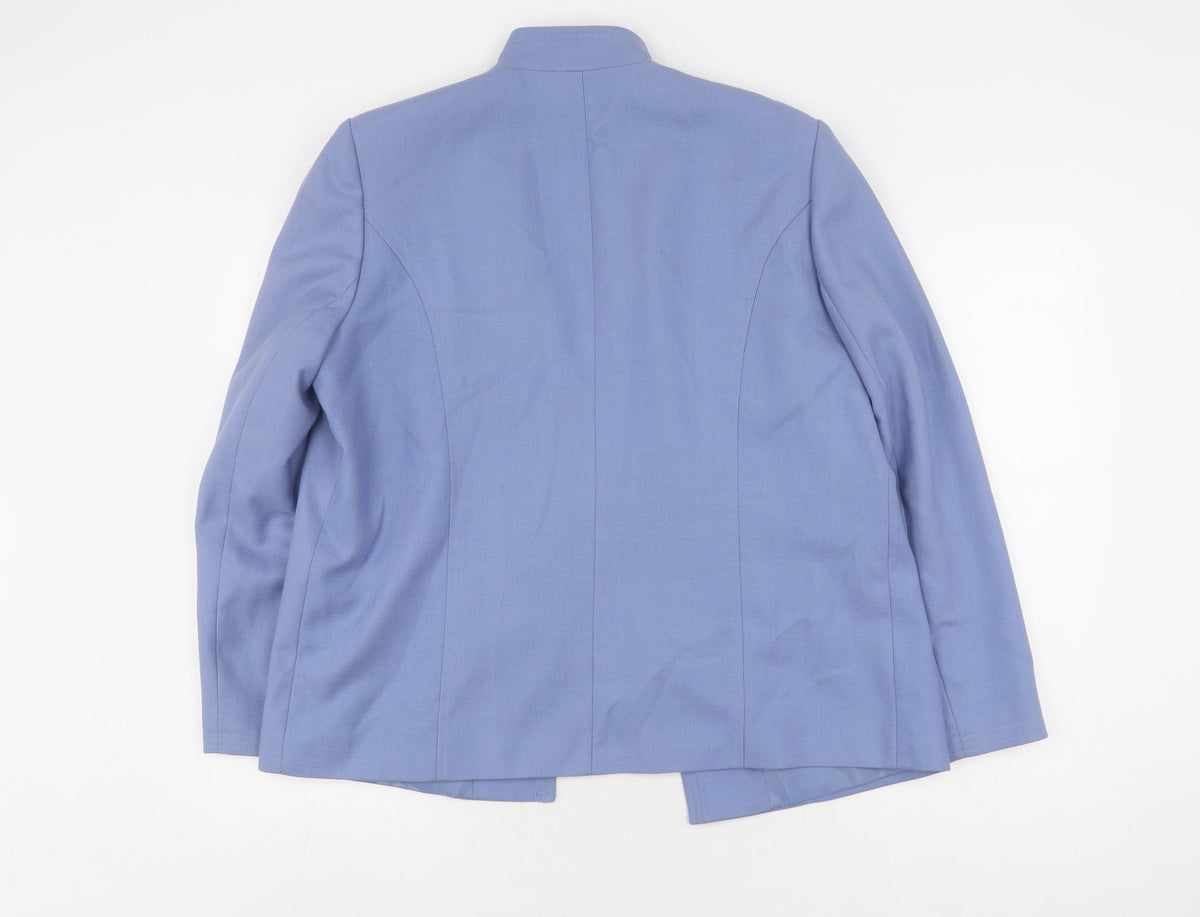 Women's Blue Suit Jacket Size 16 Regular Fit