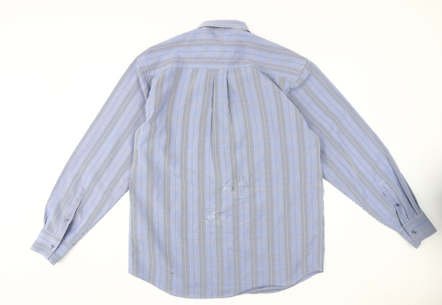 Petroleum Men's Blue Striped Dress Shirt L