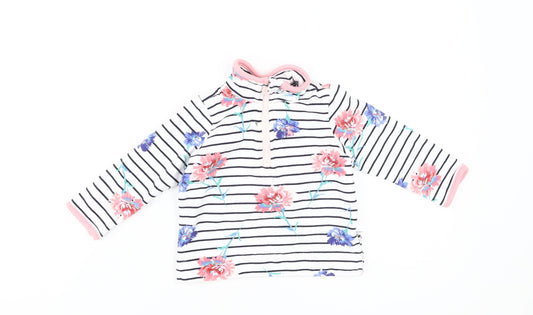 Joules Unisex Floral Striped Pullover 12M Cotton Jersey