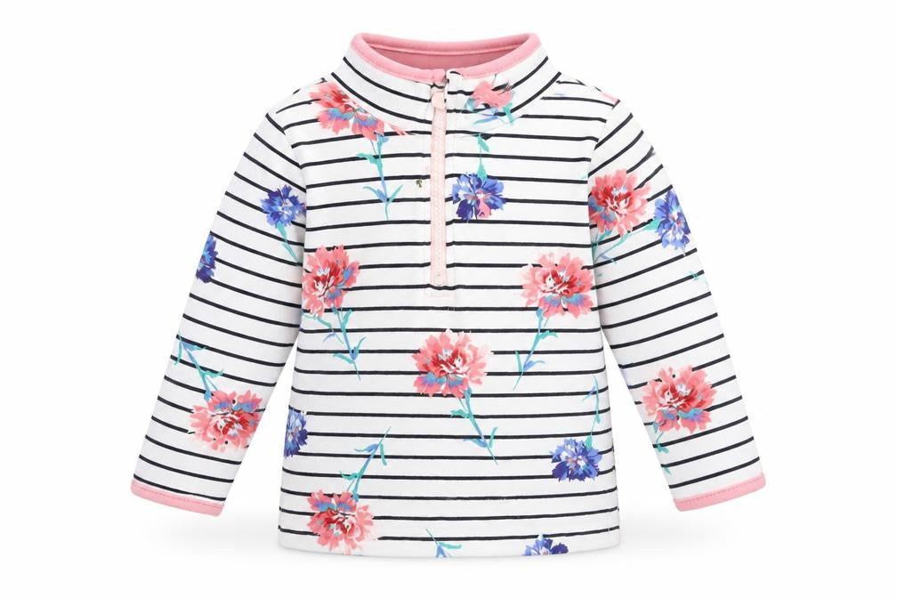 Joules Unisex Floral Striped Pullover 12M Cotton Jersey