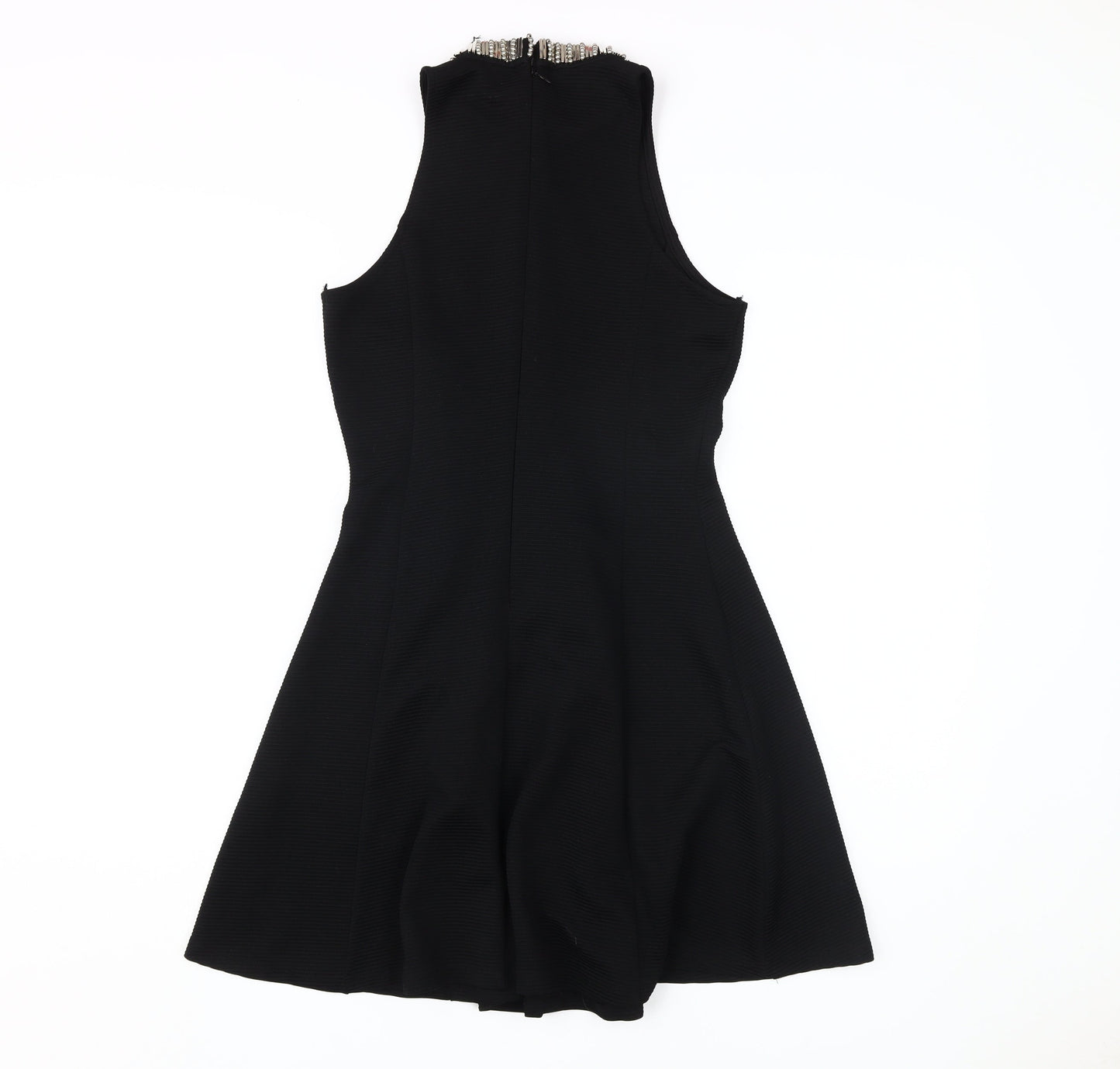 Topshop Women's Black A-Line Dress Size 10 - Elegant Party Wear