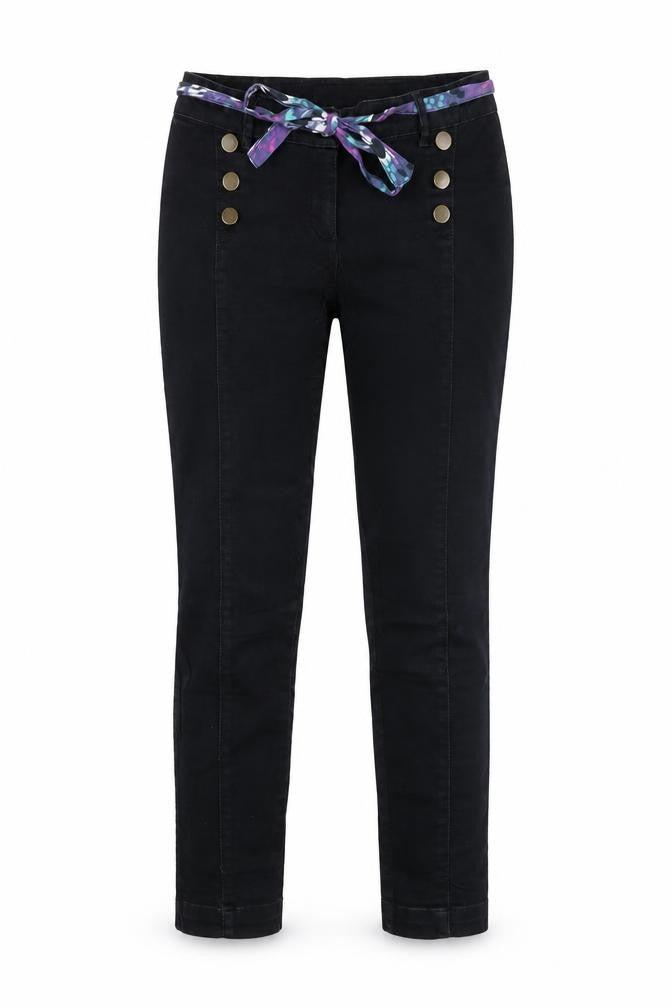 Marks & Spencer Girls Black Skinny Jeans 11 Years Belted