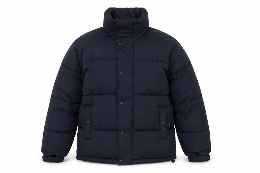 River Island Men's Blue Puffer Jacket Size S