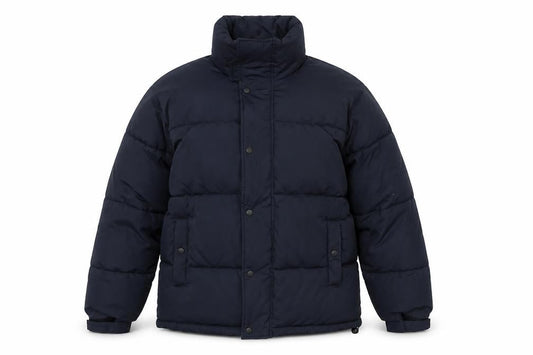 River Island Men's Blue Puffer Jacket Size S